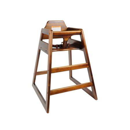Photo 1 of Excellante WALNUT WOOD FINISHED HIGH CHAIR K.D. ASTM404 CERTIFIED Comes in Each

