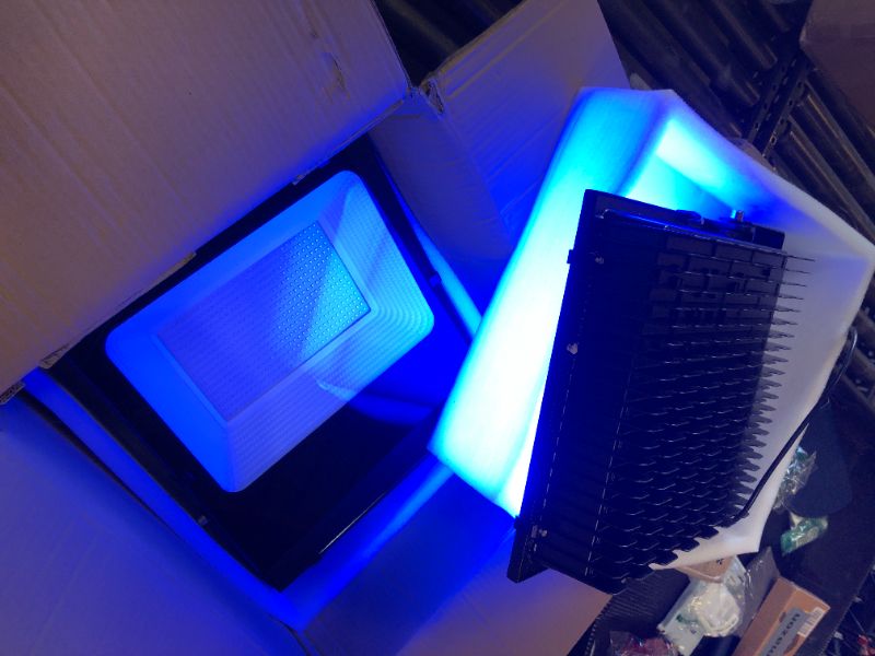 Photo 1 of 500W Black Light Flood Lights, Outdoor High Power LED Black Lights Waterproof 395nm UV Blacklight Floodlight Plug in Large BlackLights Spotlight for Glow Party Large Space, Halloween (2 Pack)
