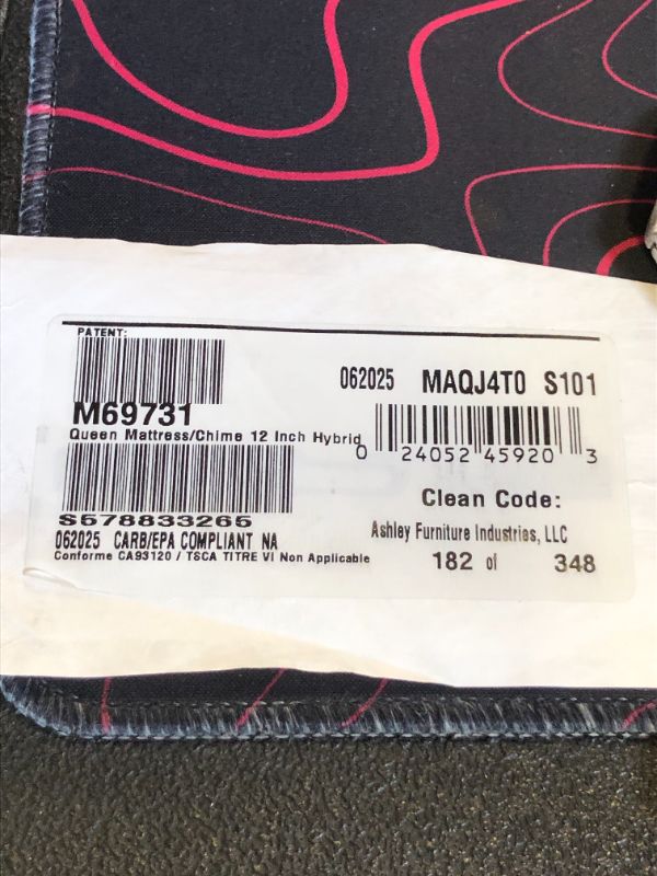 Photo 1 of Signature Design by Ashley Queen Size Chime 12 Inch Medium Firm Hybrid Mattress with Cooling Gel Memory Foam for Pressure Relief
