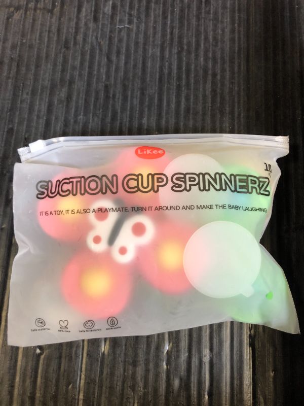 Photo 1 of LiKee Strong Suction Cup Fidget Rotating Sensory Bath Toys for Baby 12 18 Months Airplane Car Travel Table & Window Toys for 1 2 Years Old Toddler Boys and Girls (Insect-1)