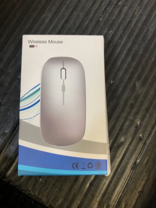 Photo 1 of WREANU Wireless Bluetooth Mouse Rechargeable Laptop Mice with LED Lights Silent Slim Use(BT5.2 and 2.4G Portable USB) Dual Mode Computer Mouse for Laptop/iPad/Tablet/Apple/Computer/Mac (Black)