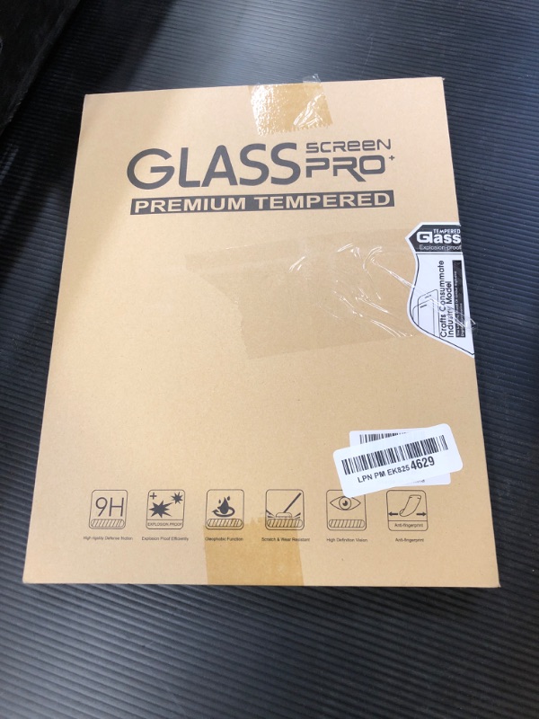 Photo 1 of TiKeDa 2 Pack Screen Protector for iPad Pro 12.9 Inch Display [2022 & 2021 & 2020 & 2018 Release] Tempered Glass [Face ID & Apple Pencil Compatible] Ultra Sensitive Case Friendly