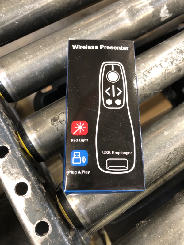 Photo 1 of Presentation Clicker Wireless Presenter Remote for PowerPoint, Powerpoint Clicker with Volume Control PowerPoint Slide Advancer for Mac, Computer, Laptop-E600