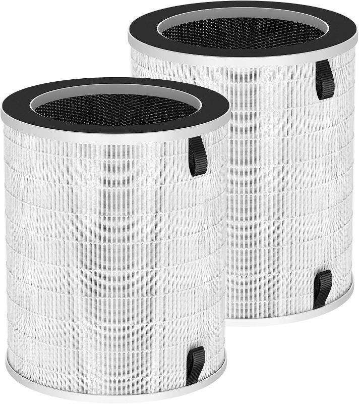 Photo 1 of 2 Pack Max/Mage/Mage Pro HEPA Replacement Filter Compatible with Afloia MAX/MAGE/MAGE PRO Purifier and Sans/Air-Honati/Compass Home Smart/Taylor Swoden/Cuckoo CAC-J1510FW/Rosewill RHAP-20001/20002
