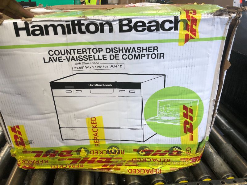 Photo 1 of HAMILTON BEACH HBDW3208 RCA RDW3208 Counter Top Dishwasher, 6 Place Settings, Portable, White