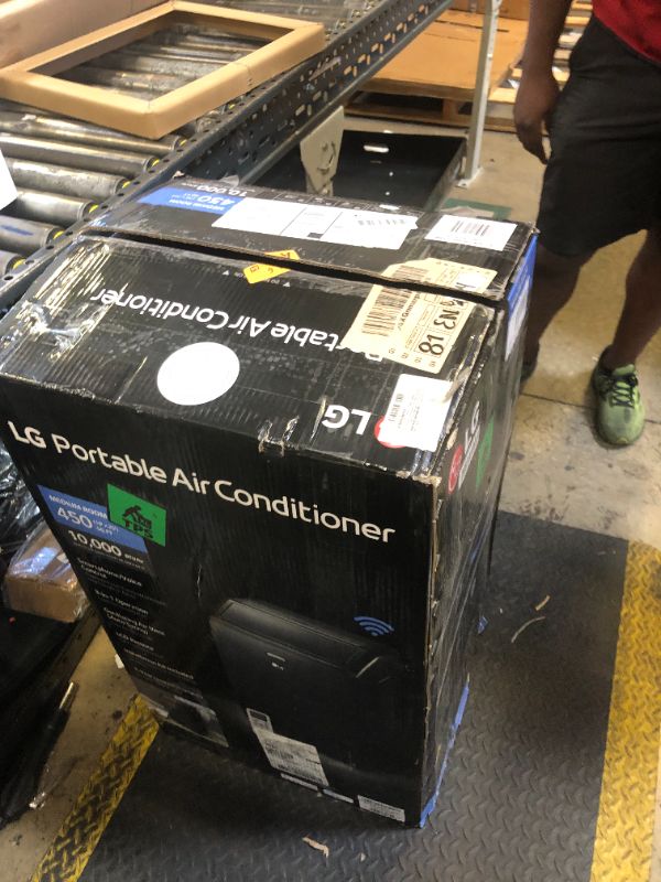 Photo 1 of LG 10000 BTU (DOE) / (13500 ASHRAE) Portable Air Conditioners Cools 450 Sqft Easy Install & WiFi App Remote Eco-friendly, Quiet Medium & Large Room Air Conditioner AC Unit Home Black LP1023BSSM