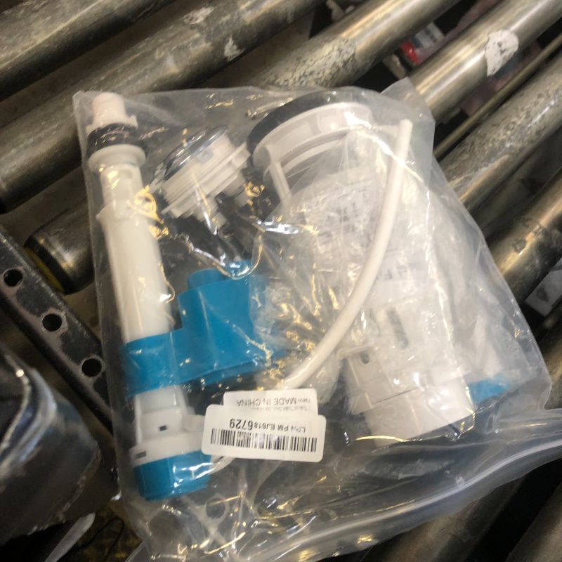 Photo 1 of T Tulead Toilet Dual Flush Valve,Fill Valve,Push Button, One Piece Toilet Repair Kit, Drain Outlet 2.5", for 10"-12" Toilet Tank, Fill Thread Dia G1/2 (Push Button Thread: 2.24")