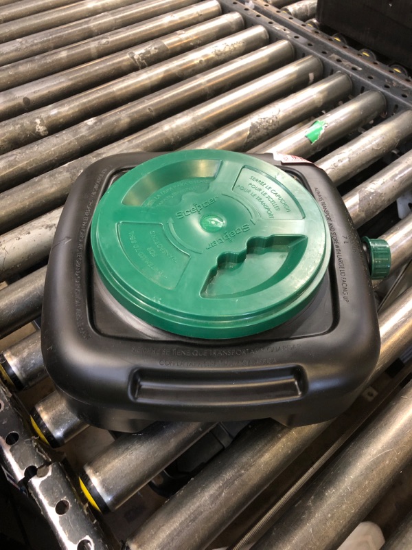 Photo 1 of Scepter AM07029 7.3 Quart Oil Drain Pan with Lid, Filter Drain Screen, and Pour Spout for Automotive Fluids Including Engine Oil, Anti-Freeze, Transmission Fluid and More, 12" x 12-3/4" x 5.6"