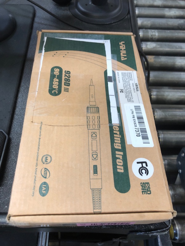 Photo 1 of YIHUA 928D-III Soldering Iron,110W High Power, Fully Digital Display °F /°C- Temperature Control Soldering Tool, Accurate 194~896°F, with ON/OFF Switch, Iron Tip, Brass Wool, Automatic Sleep Mode