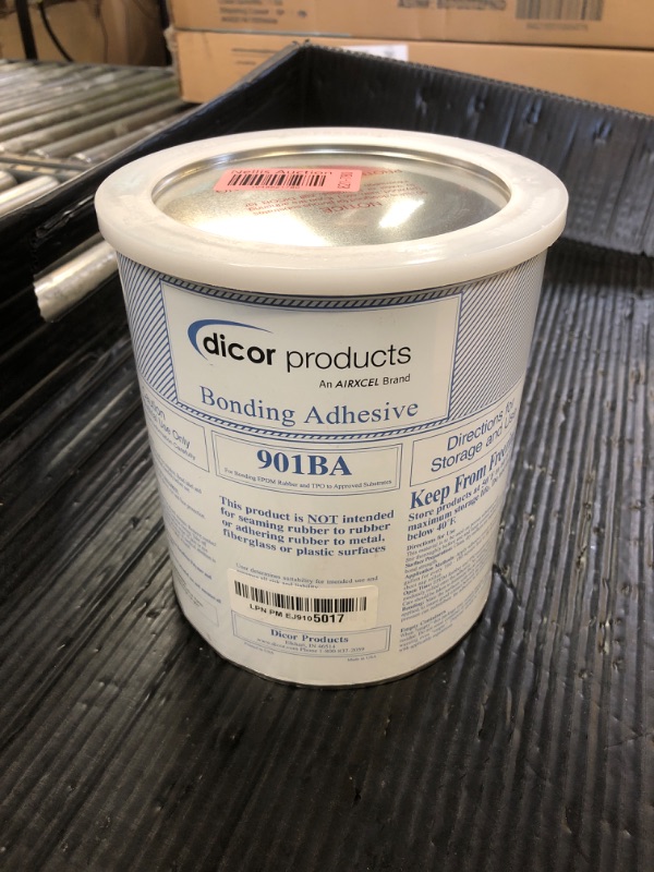 Photo 1 of Dicor 901BA-1 Water-Based RV Roof System Bonding Adhesive - EPDM and TPO Compatible, 1 Gallon