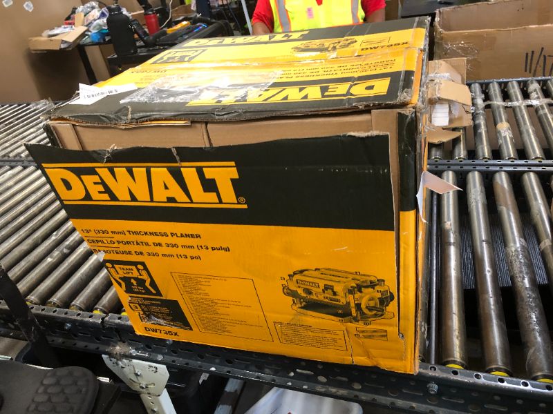 Photo 1 of DEWALT Thickness Planer, Two Speed, 13-inch, 15 Amp, 20,000 RPM Motor (DW735X)