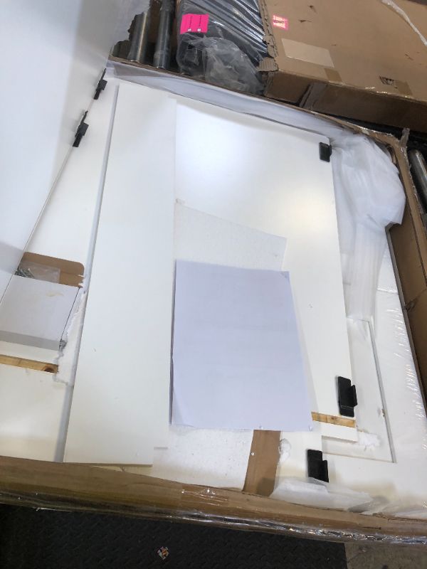 Photo 1 of Brookings r Unassembled Sink Base Kitchen Cabinet SB33, 33 W x 24 D x 34.5 H, Painted White with Sherwin Williams, Solid Wood – Design House, 561480