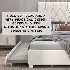 Photo 1 of BOX 1 OF 2 ONLY , MISSING 1/1 *** QUEEN TRUNDLE BED SRN-TR3011-BEIGE-HB
