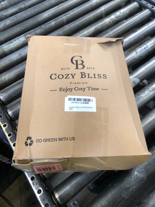 Photo 1 of Cozy Bliss Cooling Comforter Queen Size Dual-Sided, Ultra-Soft Cooling Blankets for Hot Sleepers and Night Sweats, Breathable Lightweight Silky Smooth, Snow Ivory