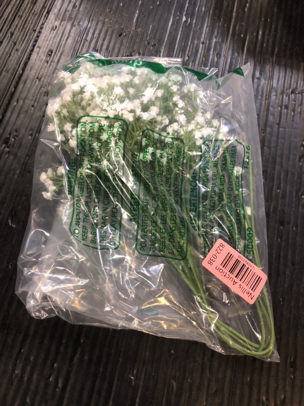 Photo 1 of MAQIAHN 6 Baby Breath Artificial Flowers - Babies Breath Flowers Artificial Bulk Faux Flowers Bouquet White Flores Greenery Real Touch Fake Flowers Arrangements Wedding Centerpieces Tables Decorations