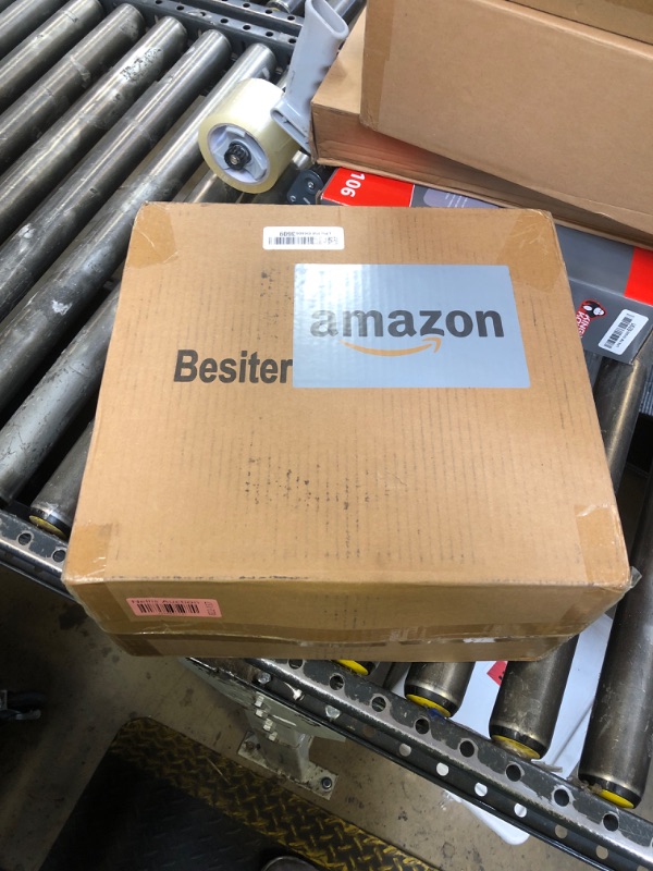 Photo 1 of Besiter Heavy Duty Garden Hose 5/8" 100FT: Flexible Rubber Water Hose with 10 Function Sprayer - Leakproof Hose Male to Female Fittings - Durable Hose for Yard, Lawn, Car Wash, Outdoor, Watering