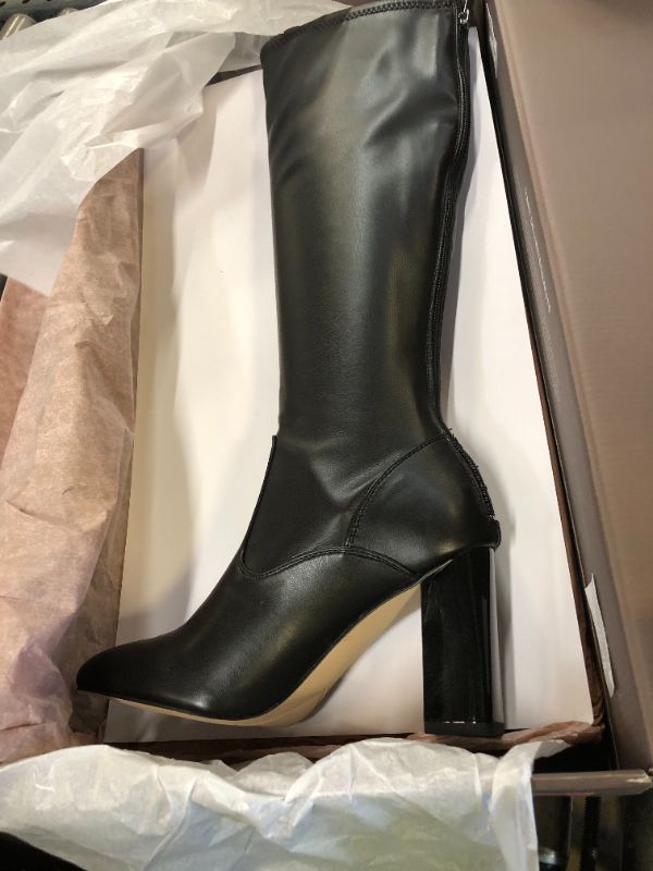 Photo 1 of SIZE 6 Franco Sarto Womens Katherine Pointed Toe Knee High Boots Black Stretch6 W