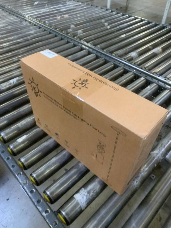 Photo 1 of Keepsmile Double Side Lighting Led Floor Lamp with Remote Smart App 36W/2600LM Bright Tall Standing RGB Floor Lamp Angle Multicolor Dimmable Modern Floor Lamps for Livingroom Bedroom Office