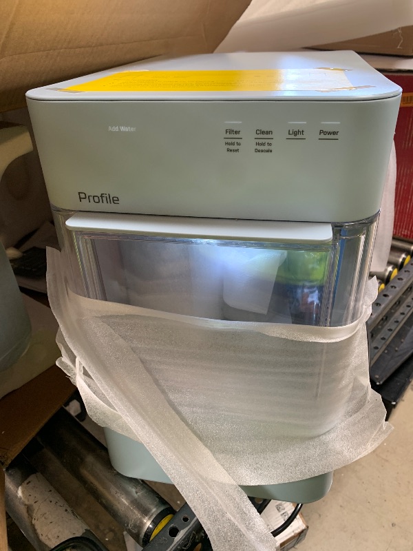 Photo 1 of GE Profile Opal 2.0 XL with 1 Gallon Tank, Chewable Crunchable Countertop Nugget Ice Maker, Scoop Included, 38 lbs in 24 Hours, Pellet Ice Machine with WiFi & Smart Connected, Moonstone Blue