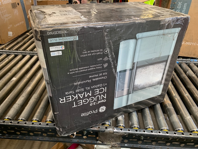 Photo 1 of GE Profile Opal 2.0 XL with 1 Gallon Tank, Chewable Crunchable Countertop Nugget Ice Maker, Scoop Included, 38 lbs in 24 Hours, Pellet Ice Machine with WiFi & Smart Connected, Moonstone Blue