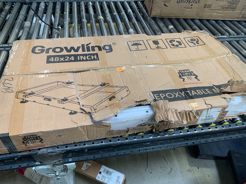 Photo 1 of Extra Large Epoxy Resin Mold 48x24x3 Inches, Adjustable Fastening and Leveling, Heavy Duty Reusable Resin Mold for River Tables, Coffee Tables, Trays, Cutting Boards, DIY Resin Art Etc.