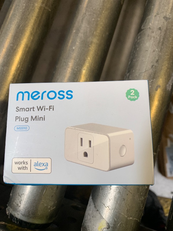 Photo 1 of meross Smart Plug Mini, 15A & Reliable Wi-Fi, Support Apple HomeKit, Siri, Alexa, Echo, Google Assistant and Nest Hub, App Control, Timer, No Hub Needed, 2.4G WiFi Only, 2 pack