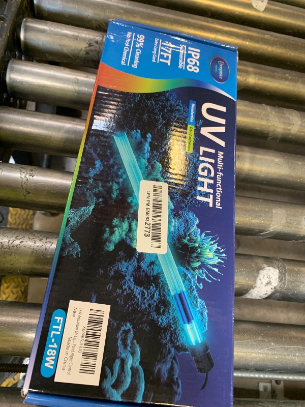 Photo 1 of 18W Aquarium UV Light for 100-1000 Gallon, UV Pond Water Clarifier for Koi Pond, Swimming Pool, Spa, Large Fish Tank, Cold Plunge UV Light for Pond Algae Control