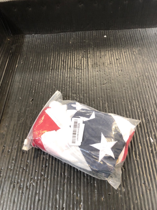 Photo 1 of A-ZCOVER American Pleated Fan Flag 1.5x3 Ft USA - with Embroidered Stars and 3 Brass Grommets - 4th of July Half Bunting Flags US Outdoor Patriotic Decorations Banner