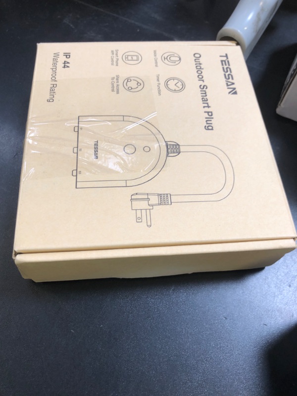 Photo 1 of Outdoor Smart Plug Waterproof, TESSAN WiFi Smart Outlet Switch with 3 Individual Sockets Work with Alexa Echo Google Home, Remote Control Timer by Smartphone
