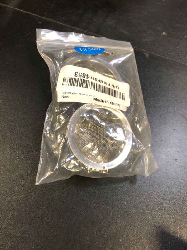Photo 1 of Fu Store 2pcs Stainless Steel Mesh Tea Ball 2.1 Inch Tea Strainers Teas Infuser Strainer Filters for Teas