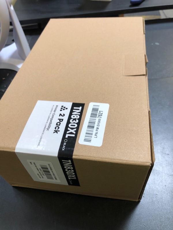 Photo 1 of TN830XL Black Compatible Toner Cartridges Replacement for TN830 TN-830 TN 830 XL Toner Cartridges to Use with DCP-L2640DW HL-L2460DW HL-L2480DW MFC-L2820DW HL-L2400D HL-L2405W Printers (2 Packs)
