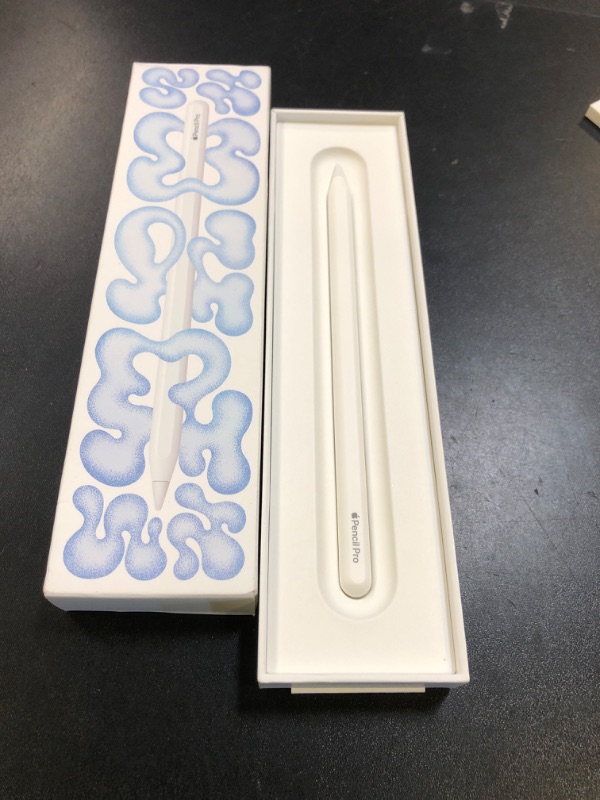Photo 1 of Apple Pencil Pro: Latest Model - Device Compatibility Check Required - Pixel-Perfect Precision, Tilt and Pressure Sensitivity, Perfect for Note-Taking, Drawing, and Art. Charges and Pairs Magnetically