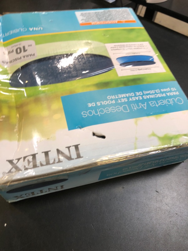 Photo 1 of 10-Foot Round Easy Set Pool Cover by Intex