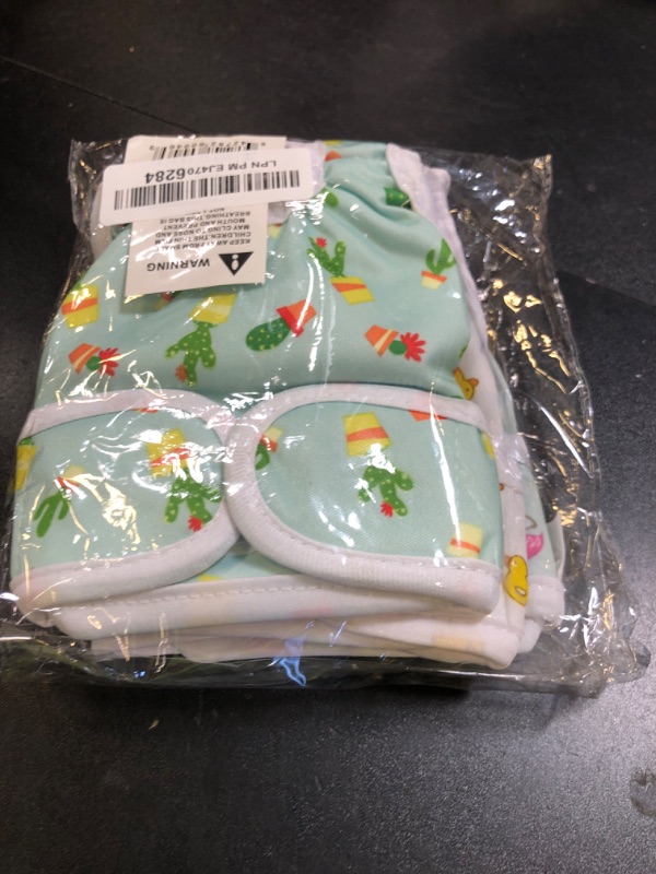 Photo 1 of Pet Magasin Reusable Washable Dog Diapers (Pack of 3) Highly Absorbent with Strong & Flexible Closure (Trending, X-Small (9”-12” Waist))