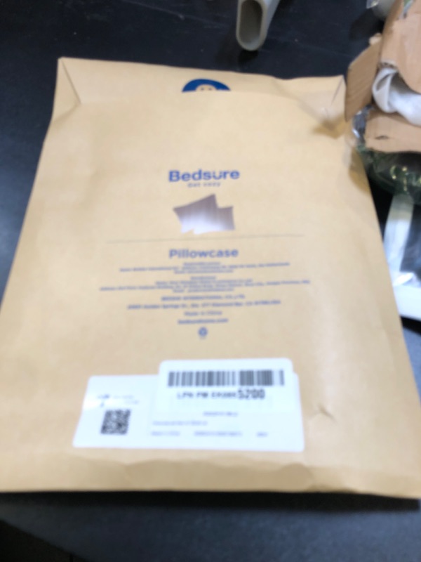 Photo 1 of Bedsure Satin Pillowcases, Similar to Silk Pillow Cases Queen Size Set of 2, Pillow Case for Sleeping Women with Envelope Closure, Gifts for Women Men, Beige, 20x30 Inches, 2pcs