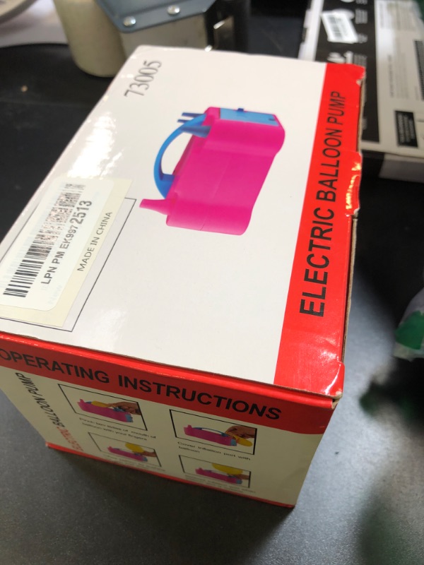 Photo 1 of IDAODAN Electric Balloon Pump, Portable Electric Balloon Blower Machine Balloon Air Pump Dual Nozzle110V 600W Balloon Inflator for Party Decorations