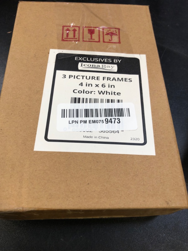 Photo 1 of Icona Bay - 4x6 Picture Frames - White, 3 Pack - Sturdy Wood Composite Photo Frames - Sleek Design, Table Top or Wall Mount - Exclusives Collection
