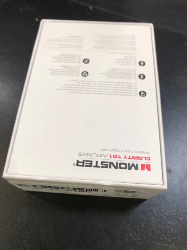 Photo 1 of Monster Clarity 101 AirLinks Wireless Earbuds, Bluetooth 5.0 in-Ear Headphones with Charging Case, Stereo Earphones Deep Bass Sound, IPX5 Waterproof, Built-in Mic, Clear Call, Secure Fit for Sports