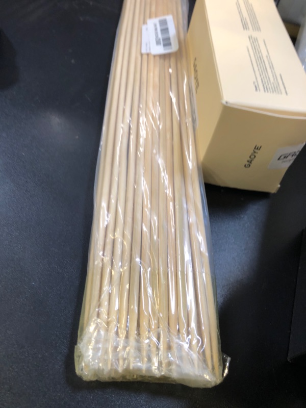 Photo 1 of Bamboo Smores Sticks (50 Pcs), Extra Long 17.5" Marshmallow Roasting Sticks for Fire Pit, 5mm Heavy Duty Wooden Skewers for Smore Hot Dog Barbecue Thick Sticks for Campfire Grilling Camping Bonfire