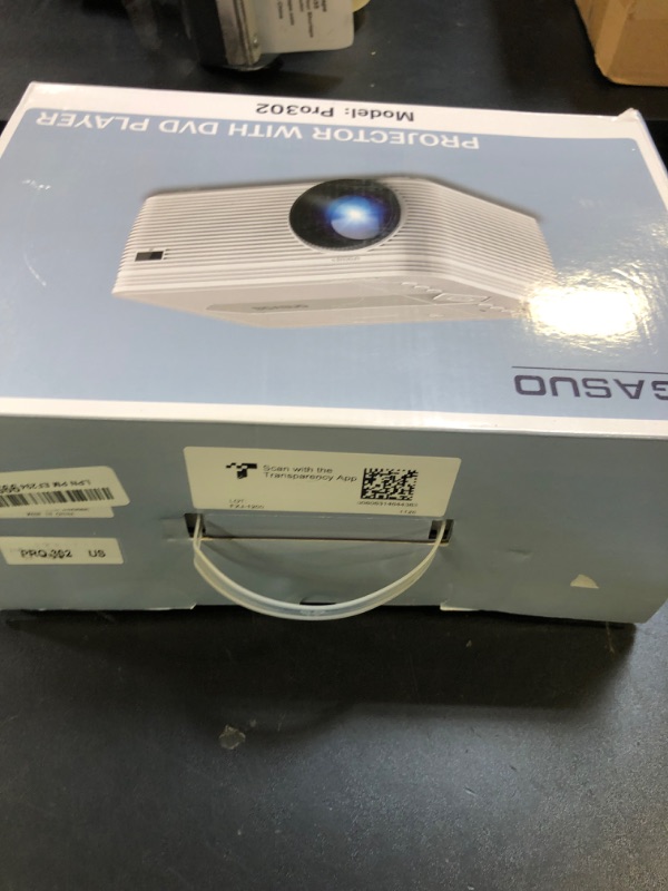 Photo 1 of BIGASUO HD 9000L Bluetooth Projector Built in DVD Player, Mini Projector 1080P and 250”Supported with Tripod/ Carry Bag, Projector Compatible w/ TV Stick, PS5, Laptop, Portable Outdoor Movie Projector