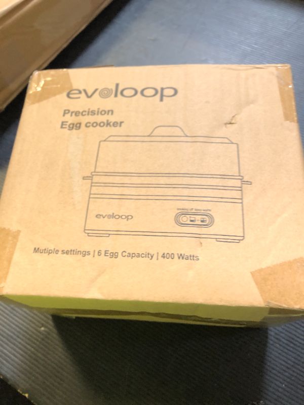Photo 1 of Rapid Egg Cooker Electric 6 Eggs Capacity, Soft, Medium, Hard Boiled, Poacher, Omelet Maker Egg Poacher With Auto Shut-Off, BPA Free-White