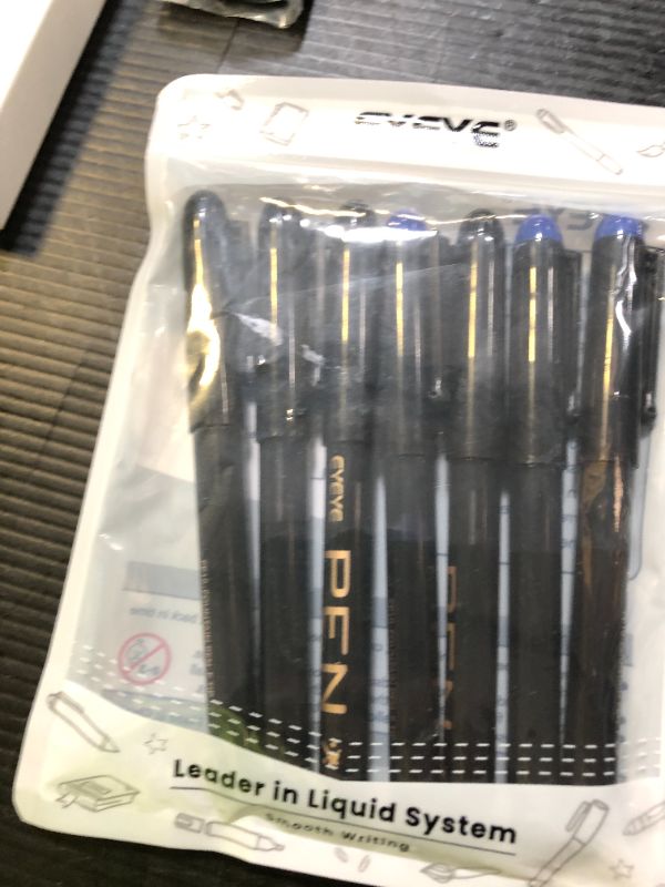 Photo 1 of EYEYE Disposable Fountain Pens Fine Point, 4 Black 4 Blue Fountain Pens or Writing, Stainless Steel Nib, Smooth Writing for Calligraphy, Journaling, Drafting, Sketching, Doodling & Office Supplies
