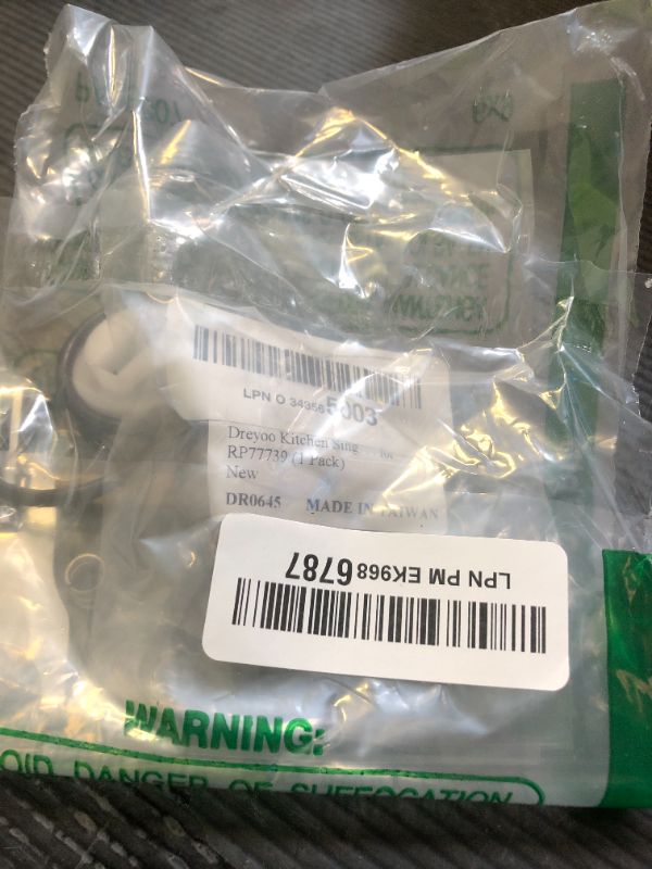 Photo 1 of Dreyoo Kitchen Single Handle Faucet Repair Kit with RP212 Stainless Steel Ball Valves and Knob Handles, Compatible with Delta/Peerless Single Handle Faucets, Replacement for RP77739 and 86971 (1 Pack)