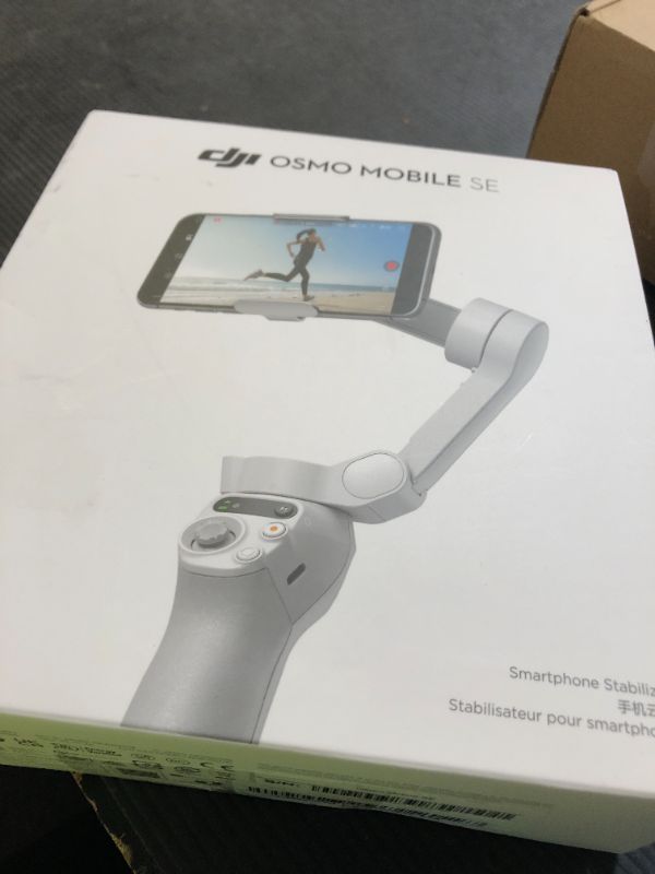 Photo 1 of DJI Osmo Mobile SE, 3-Axis Phone Gimbal, Portable and Foldable, Gimbal Stabilizer for iphone, Andriod, ShotGuides, ActiveTrack 6.0, Vlogging Stabilizer for Youtube, TikTok, Travel