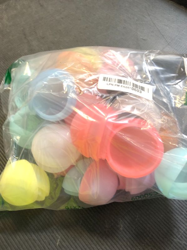 Photo 1 of Reusable Water Balloons Water Balls Latex-Free Soft Silicone Water Splash Ball with Portable Mesh Bag Summer Outdoor Play Pool Party Backyard Fun Water Toys (24 Pack)