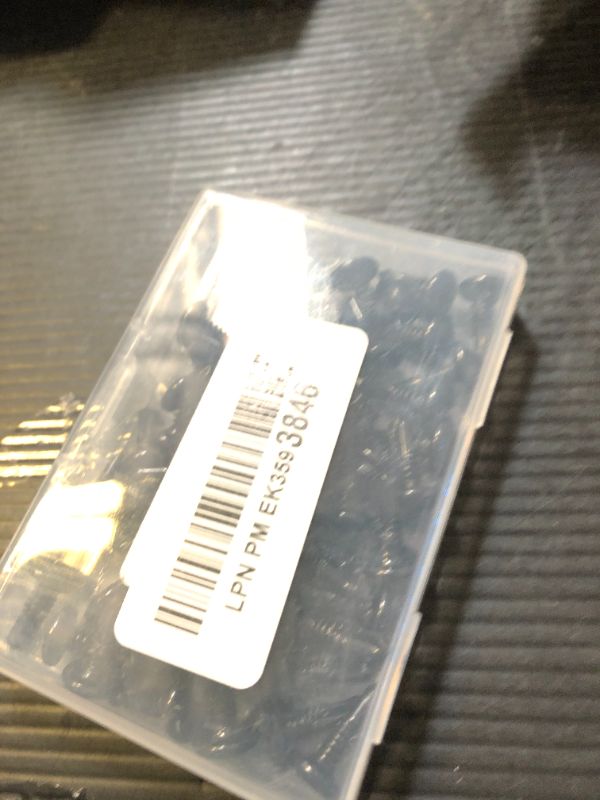 Photo 1 of #12 x 5/8" Hex Socket Self Tapping Screws, Stainless Steel 410 Sheet Metal Flat Head Drilling Screw, Black Oxide, Quantity 50