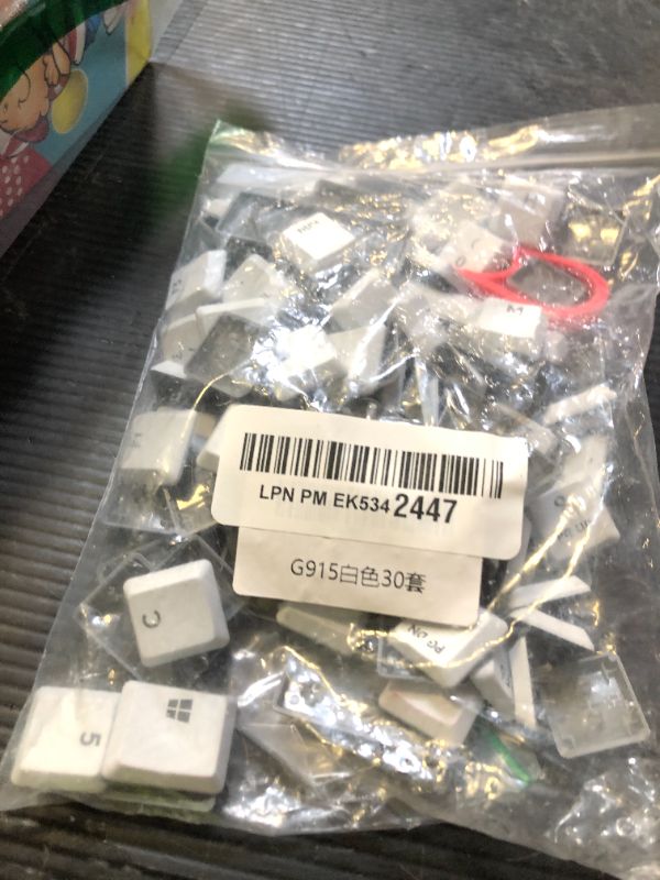 Photo 1 of for Logitech G915TKL G915 G815 Keyboard keycaps, 111 Full Keys. Replacement Keycaps DIY Colored Keycaps (White)
