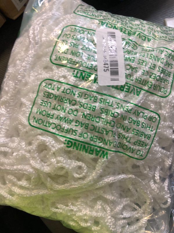 Photo 1 of Stair Netting Child Safety Rope Net for Pets?Apartment?Balcony?Trampoline?Playground?Driveway Net for Kids Safety?Sports Netting Baseball Softball Net (White, 4.95FTx9.9FT)
