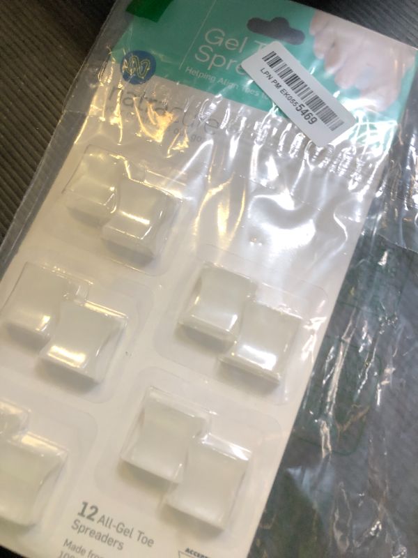 Photo 1 of NatraCure Gel Toe Spacers - Helps with Bunions, Corns, Blisters, Rubbing & Overlapping Toes - Toe Separators For Women, Toe Spacers For Men, Toe Spacers For Women, Correct Toes - 12 Pack