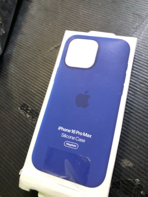 Photo 1 of Apple iPhone 16 Pro Max Silicone Case with MagSafe and Camera Control: Lightweight Phone Case, Wireless Charging Compatible, Smooth Matte Finish; Ultramarine